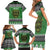 Personalized Anglesey Wales Christmas Family Matching Short Sleeve Bodycon Dress and Hawaiian Shirt Green Man Celtic Knot - Wonder Print Shop