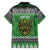 Personalized Anglesey Wales Christmas Family Matching Short Sleeve Bodycon Dress and Hawaiian Shirt Green Man Celtic Knot - Wonder Print Shop