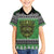 Personalized Anglesey Wales Christmas Family Matching Short Sleeve Bodycon Dress and Hawaiian Shirt Green Man Celtic Knot - Wonder Print Shop