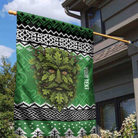 Personalized Anglesey Wales Christmas Garden Flag Green Man Celtic Knot - Wonder Print Shop