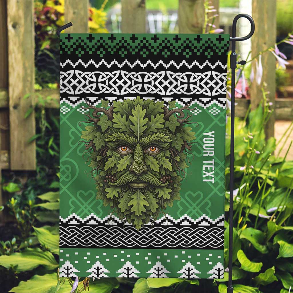 Personalized Anglesey Wales Christmas Garden Flag Green Man Celtic Knot - Wonder Print Shop
