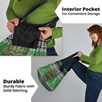 Personalized Anglesey Wales Christmas Grocery Bag Green Man Celtic Knot - Wonder Print Shop