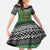 Personalized Anglesey Wales Christmas Kid Short Sleeve Dress Green Man Celtic Knot - Wonder Print Shop