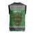 Personalized Anglesey Wales Christmas Knitted V-Neck Vest Green Man Celtic Knot - Wonder Print Shop