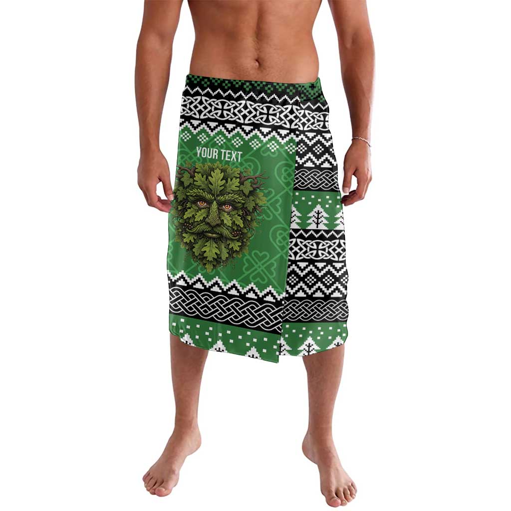 Personalized Anglesey Wales Christmas Lavalava Green Man Celtic Knot - Wonder Print Shop
