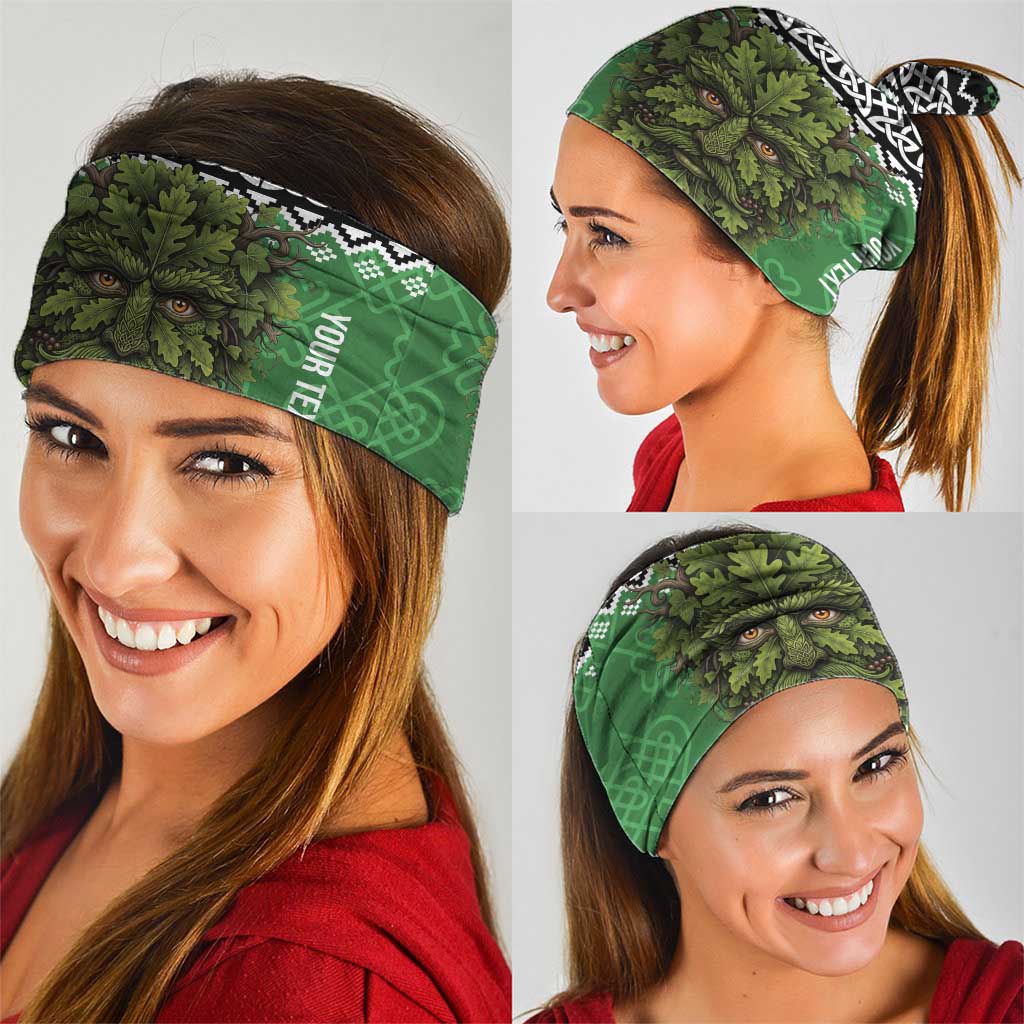 Personalized Anglesey Wales Christmas Neck Gaiter Green Man Celtic Knot - Wonder Print Shop