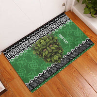 Personalized Anglesey Wales Christmas Rubber Doormat Green Man Celtic Knot - Wonder Print Shop