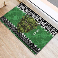 Personalized Anglesey Wales Christmas Rubber Doormat Green Man Celtic Knot - Wonder Print Shop