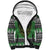 Personalized Anglesey Wales Christmas Sherpa Hoodie Green Man Celtic Knot - Wonder Print Shop