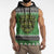 Personalized Anglesey Wales Christmas Sleeveless Hoodie Green Man Celtic Knot - Wonder Print Shop
