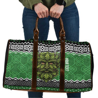 Personalized Anglesey Wales Christmas Travel Bag Green Man Celtic Knot - Wonder Print Shop