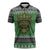 Personalized Anglesey Wales Christmas Zipper Polo Shirt Green Man Celtic Knot - Wonder Print Shop