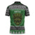 Personalized Anglesey Wales Christmas Zipper Polo Shirt Green Man Celtic Knot - Wonder Print Shop
