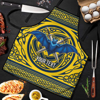 Personalized Brecknockshire Wales Apron Welsh Celtic Bat And Swords Design - Wonder Print Shop