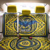 Personalized Brecknockshire Wales Back Car Seat Cover Welsh Celtic Bat And Swords Design - Wonder Print Shop