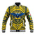 Personalized Brecknockshire Wales Baseball Jacket Welsh Celtic Bat And Swords Design - Wonder Print Shop