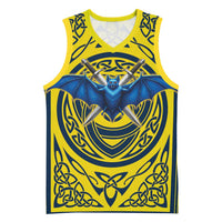 Personalized Brecknockshire Wales Basketball Jersey Welsh Celtic Bat And Swords Design - Wonder Print Shop
