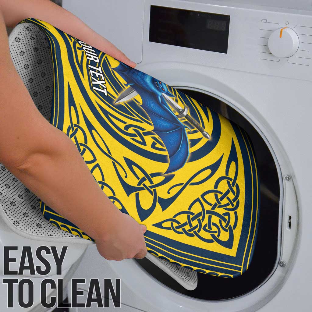 Personalized Brecknockshire Wales Bathroom Set Welsh Celtic Bat And Swords Design - Wonder Print Shop