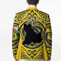 Personalized Brecknockshire Wales Blazer Welsh Celtic Bat And Swords Design - Wonder Print Shop