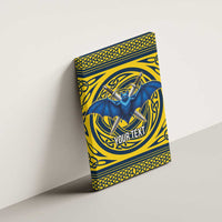 Personalized Brecknockshire Wales Canvas Wall Art Welsh Celtic Bat And Swords Design - Wonder Print Shop