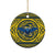 Personalized Brecknockshire Wales Ceramic Ornament Welsh Celtic Bat And Swords Design - Wonder Print Shop