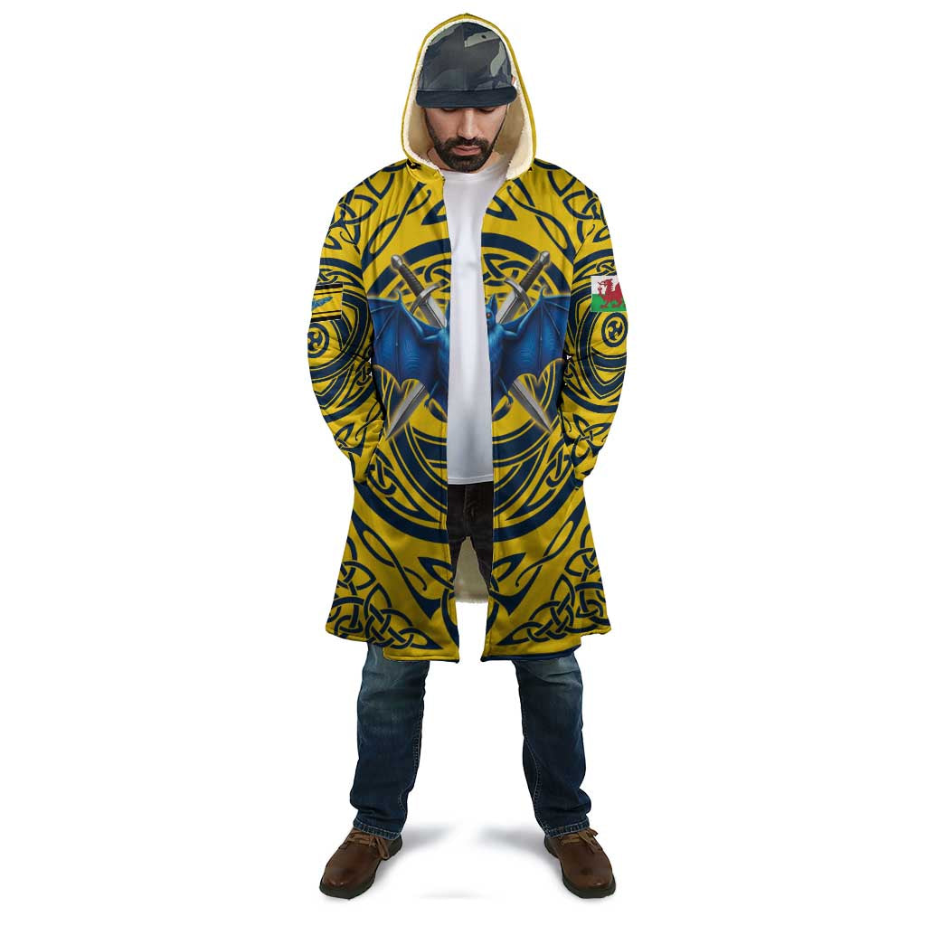 Personalized Brecknockshire Wales Cloak Welsh Celtic Bat And Swords Design - Wonder Print Shop