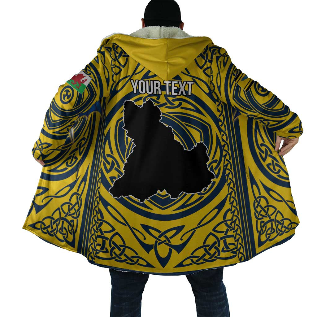 Personalized Brecknockshire Wales Cloak Welsh Celtic Bat And Swords Design - Wonder Print Shop