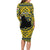 Personalized Brecknockshire Wales Family Matching Long Sleeve Bodycon Dress and Hawaiian Shirt Welsh Celtic Bat And Swords Design - Wonder Print Shop