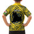 Personalized Brecknockshire Wales Family Matching Off The Shoulder Long Sleeve Dress and Hawaiian Shirt Welsh Celtic Bat And Swords Design - Wonder Print Shop