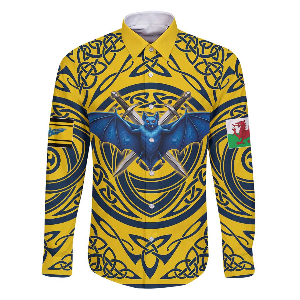 Personalized Brecknockshire Wales Family Matching Puletasi and Hawaiian Shirt Welsh Celtic Bat And Swords Design - Wonder Print Shop