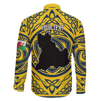 Personalized Brecknockshire Wales Family Matching Puletasi and Hawaiian Shirt Welsh Celtic Bat And Swords Design - Wonder Print Shop