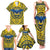 Personalized Brecknockshire Wales Family Matching Tank Maxi Dress and Hawaiian Shirt Welsh Celtic Bat And Swords Design - Wonder Print Shop