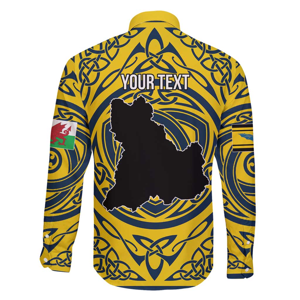 Personalized Brecknockshire Wales Family Matching Tank Maxi Dress and Hawaiian Shirt Welsh Celtic Bat And Swords Design - Wonder Print Shop