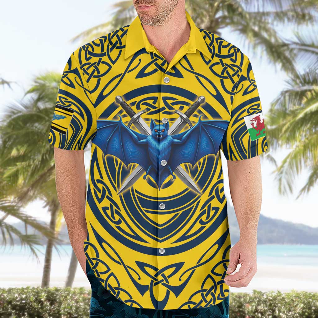 Personalized Brecknockshire Wales Hawaiian Shirt Welsh Celtic Bat And Swords Design - Wonder Print Shop