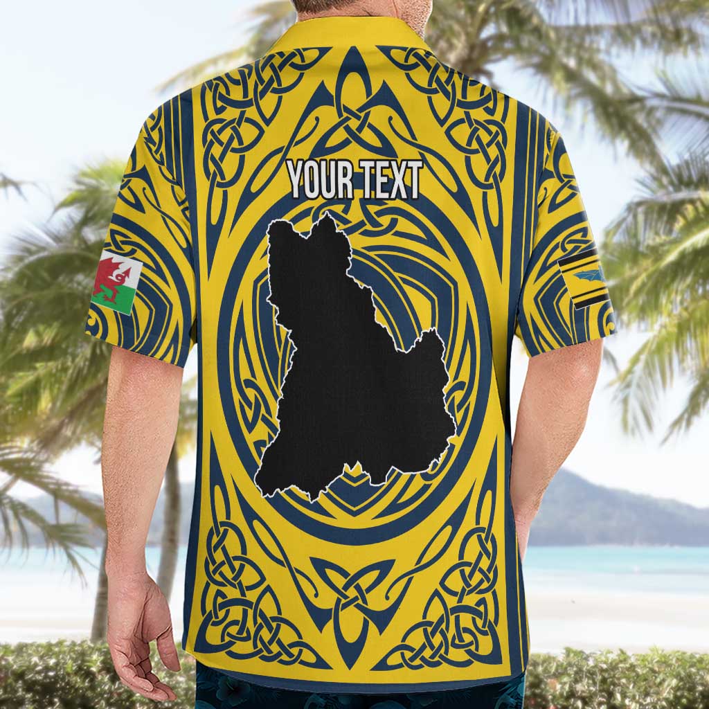 Personalized Brecknockshire Wales Hawaiian Shirt Welsh Celtic Bat And Swords Design - Wonder Print Shop