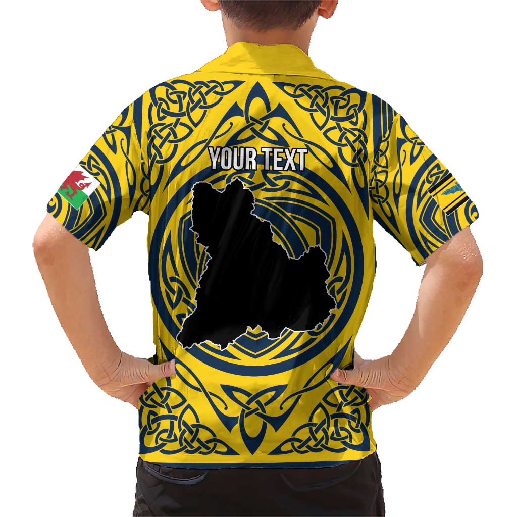 Personalized Brecknockshire Wales Hawaiian Shirt Welsh Celtic Bat And Swords Design - Wonder Print Shop