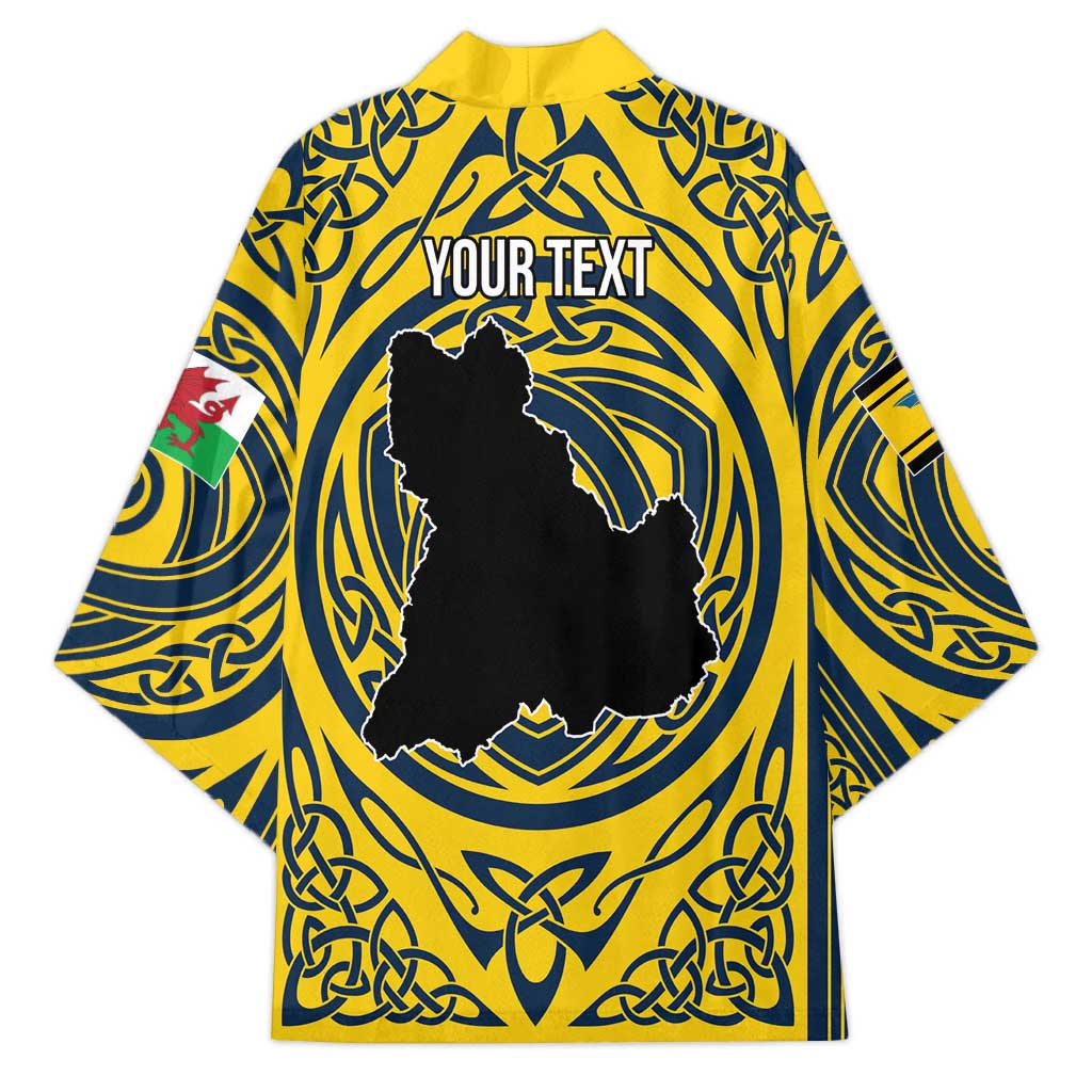 Personalized Brecknockshire Wales Kimono Welsh Celtic Bat And Swords Design - Wonder Print Shop