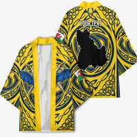Personalized Brecknockshire Wales Kimono Welsh Celtic Bat And Swords Design - Wonder Print Shop