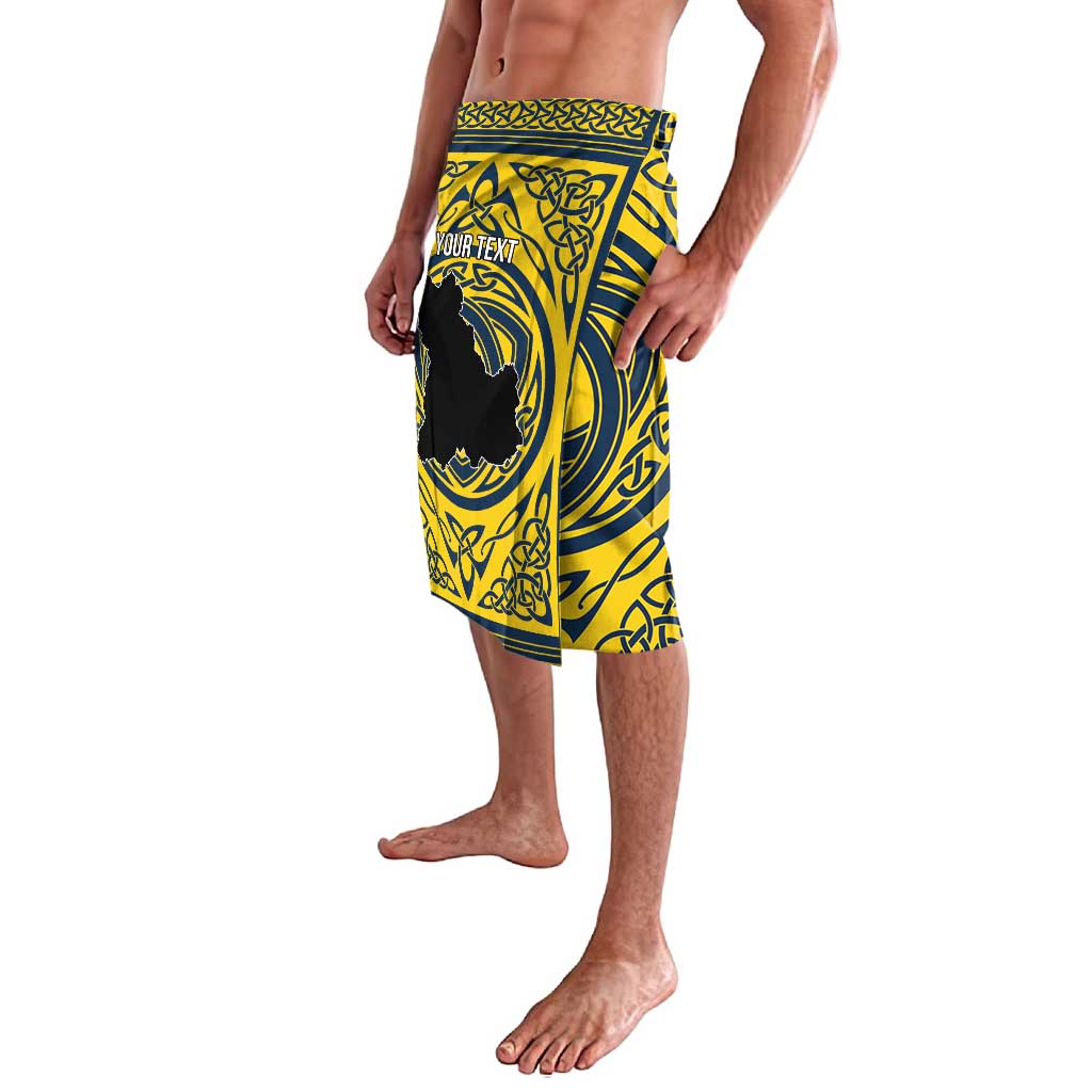 Personalized Brecknockshire Wales Lavalava Welsh Celtic Bat And Swords Design - Wonder Print Shop