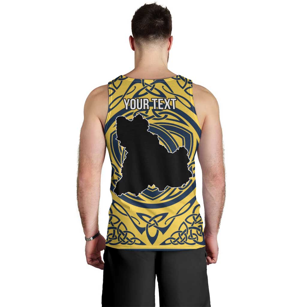 Personalized Brecknockshire Wales Men Tank Top Welsh Celtic Bat And Swords Design - Wonder Print Shop