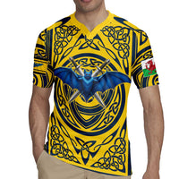 Personalized Brecknockshire Wales Rugby Jersey Welsh Celtic Bat And Swords Design - Wonder Print Shop