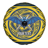 Personalized Brecknockshire Wales Spare Tire Cover Welsh Celtic Bat And Swords Design - Wonder Print Shop