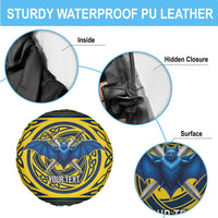 Personalized Brecknockshire Wales Spare Tire Cover Welsh Celtic Bat And Swords Design - Wonder Print Shop