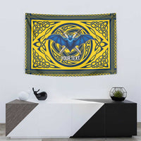 Personalized Brecknockshire Wales Tapestry Welsh Celtic Bat And Swords Design - Wonder Print Shop