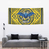 Personalized Brecknockshire Wales Tapestry Welsh Celtic Bat And Swords Design - Wonder Print Shop