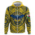 Personalized Brecknockshire Wales Zip Hoodie Welsh Celtic Bat And Swords Design - Wonder Print Shop
