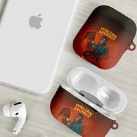 Italian Brainrot Meme AirPods Case Chaotic Chimp Mobster Vespa Ride - Wonder Print Shop