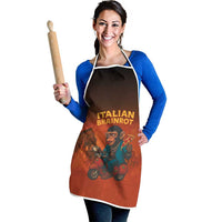 Italian Brainrot Meme Apron Chaotic Chimp Mobster Vespa Ride - Wonder Print Shop