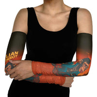 Italian Brainrot Meme Arm Sleeves Chaotic Chimp Mobster Vespa Ride - Wonder Print Shop