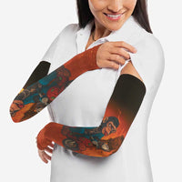 Italian Brainrot Meme Arm Sleeves Chaotic Chimp Mobster Vespa Ride - Wonder Print Shop